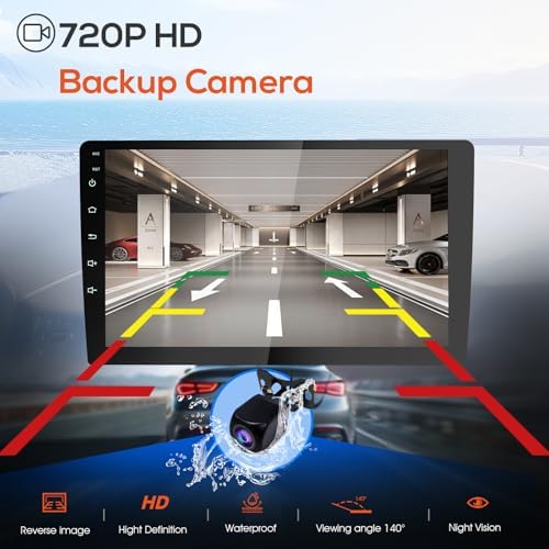 Included waterproof HD backup camera for Haudio car stereo