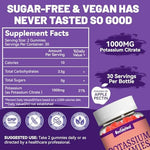 SmildeHeal non GMO gelatin free potassium supplement 60 count bottle side view