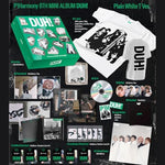 Authentic K-Pop imported merchandise outer box display with official tracklist details and group graphics