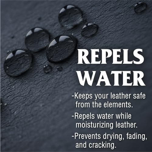 Leather and vinyl conditioner spray for handbags and fashion accessories.