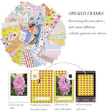 Zorbes photo frames collection featuring plastic desk frames and paper hanging frames with clips.