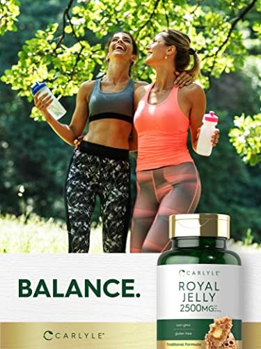 Carlyle Nutritionals royal jelly premium dietary supplement bottle showing packaging seal