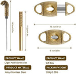 Scotte V-Cut Cigar Cutter Guillotine Precision Cigar Draw Enhancer Tool Needle & Sharp Perfect Cigar Cutters Cigar Accessories Set - Image 6