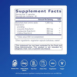 Pure Encapsulations 90 capsules branched chain amino acids supplement label