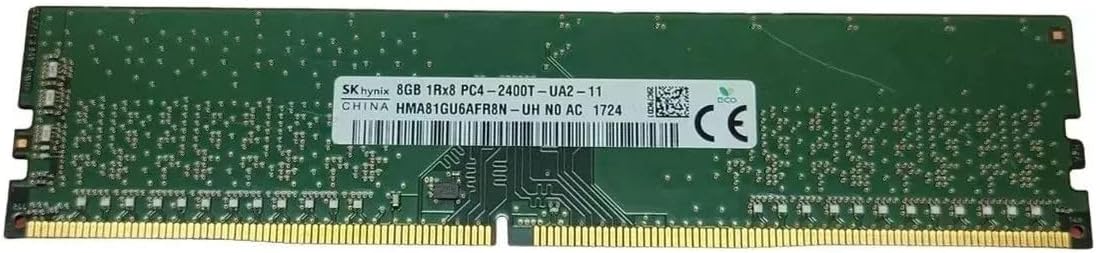 SK Hynix 8GB DDR4 2400MHz desktop RAM module front view