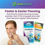 GumChucks flossing system tips compatible with reusable handles