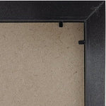 Clear styrene protective cover on a black MCS picture frame