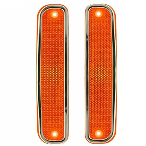 Parts N Go amber fender marker lights with sleek chrome trim for classic trucks