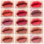 Peripera Ink Velvet non drying lipstick texture close up