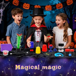 Complete Dogern magic set layout with costume and accessories