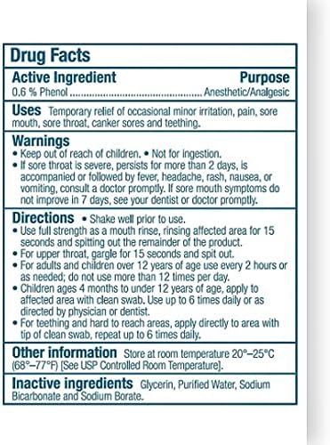 UlcerEase Anesthetic Mouth Rinse, Bottle, Updated Packaging, 6 Fl Oz - Image 8