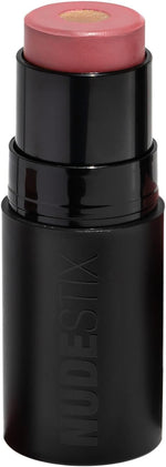 Nudestix dual-core blush stick showing matte outer ring and glow balm center