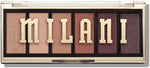 Compact packaging and layout of the Milani Most Wanted six color eyeshadow compact