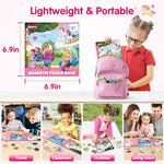 Safe rounded edges of the thick cardboard puzzle pieces highlighting the bright child safe soy based pigments used.