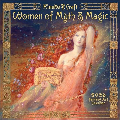 Women of Myth & Magic 2026 Fantasy Art Wall Calendar by Kinuko Craft - Image 2