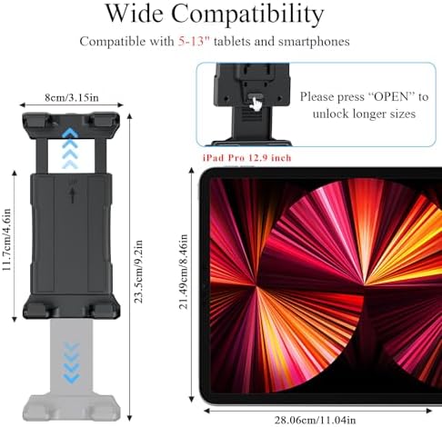 OHLPRO smartphone and tablet holder displaying the drilled screw base installation package