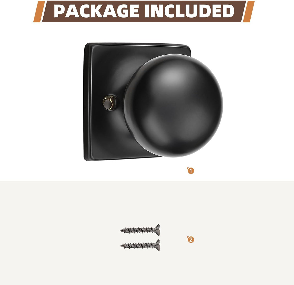 Gobekor reversible door knob left and right view