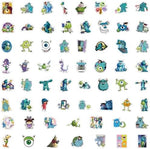 Back of the sticker pack showing variety