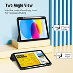 ProCase smart cover folded into a high-angle horizontal viewing stand