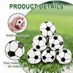 Hand holding one mini soccer juggling bean bag