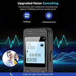 EVIDA voice activated recording device displaying file management options on screen