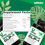 UMZU Sensolin premium blood sugar wellness capsules display with authentic tamper proof seal.