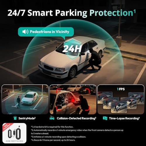 BOTSLAB premium automotive camera bundle contents including the 128GB storage card and installation hardware cables