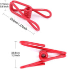 Yansanido steel wire utility clips used as heavy duty clothes pins on a line