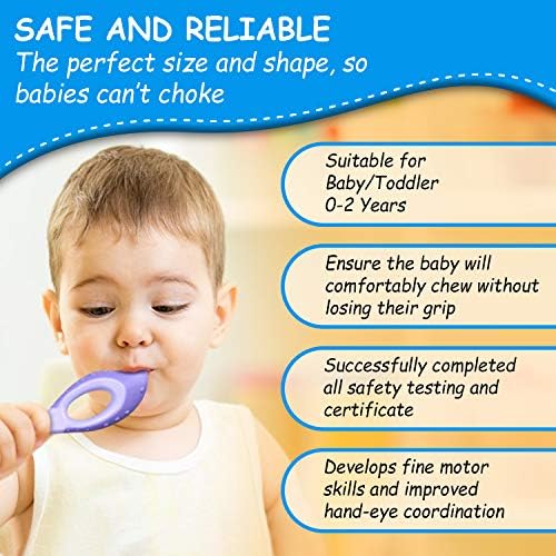 Ecovona training toothbrush with ergonomic easy grip finger handle.