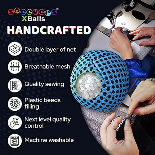 Speevers waterproof juggling balls set dropped on ground showing no bounce design