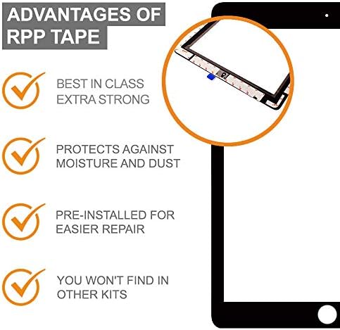 Full contents of the Repair Parts Plus premium tablet screen repair bundle laid out on a table