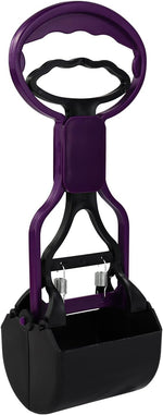 Andiker pink and black pet waste scooper outdoor grass demonstration