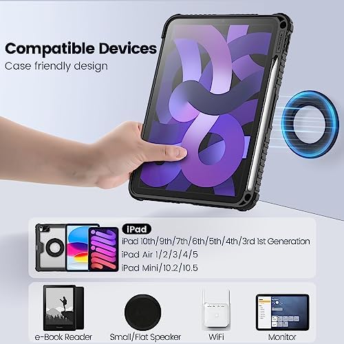 Nillkin magnetic tablet kit displaying both the SnapHold sticker and the SnapLink receiver pieces