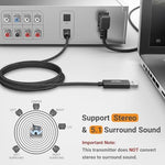 Cubilux optical audio cable showing durable braided nylon texture