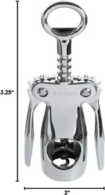 Vinturi metal bottle opener top ring cap feature close-up