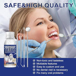 Close up of 30ml container of tooth repair beads