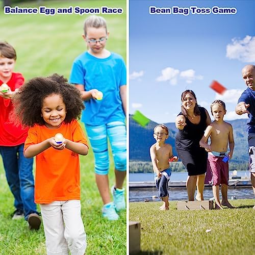 Detailed view of egg and spoon race components in Tlooe set