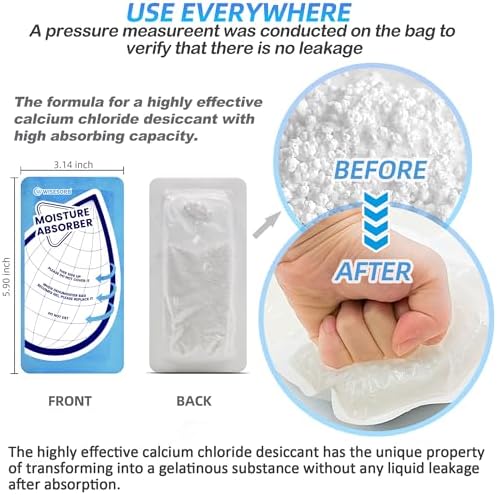 Leakproof desiccant bags showing the Tyvek breathable membrane for moisture entry