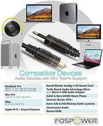 Standard square Toslink connector on FosPower digital audio cable