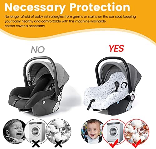 Orzbow universal car seat protector showing harness slots