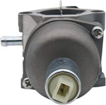 Standard replacement spark plug and red inline fuel filter accessories