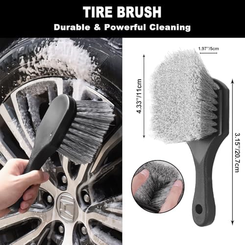 NIKCOSMK wave-patterned tire shine applicator foam pad detailing the ergonomic grip and dressing surface.