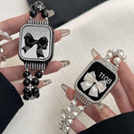 Lesampo glitz watch cover closeup showcasing the embedded crystal details and precise button cutouts