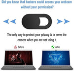 Laptop camera cover slide showing smooth sliding mechanism operation