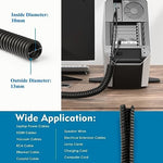Detailed view of the ribbed texture on the anti bite pet proofing cord wrap for home office safety.