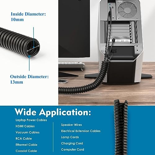 Detailed view of the ribbed texture on the anti bite pet proofing cord wrap for home office safety.