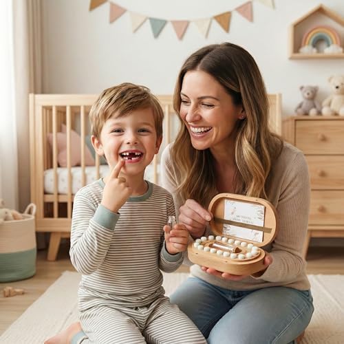 Semonamu tooth fairy box open showing 20 tooth capsules