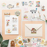 Packaging of 120 Pcs inspirational Bible verse stickers