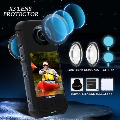 Vasgather silicone case installed on Insta360 X3 camera