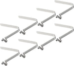 PATIKIL 6.5x4mm Kayak Paddle Snaps, 8 Pack Pole Push Button Spring Clips Steel Hollow Button Locking Tube Single Pin for Camping Awning Tent Pole - Image 10